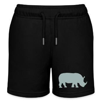 Nashorn - Kinder Organic Joggingshorts Mini Bolter von Stanley/Stella - Schwarz - Vorne