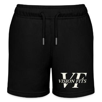 VISON PASST - Kinder Organic Joggingshorts Mini Bolter von Stanley/Stella - Schwarz - Vorne