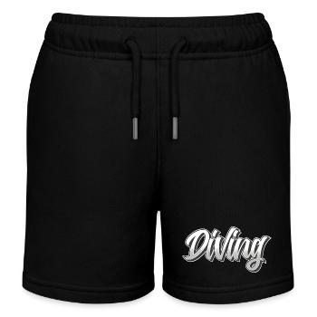 Plonger - Short de jogging enfant bio Stanley/Stella - noir - Devant
