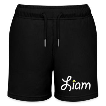 Liam - Kinder Organic Joggingshorts Mini Bolter von Stanley/Stella - Schwarz - Vorne