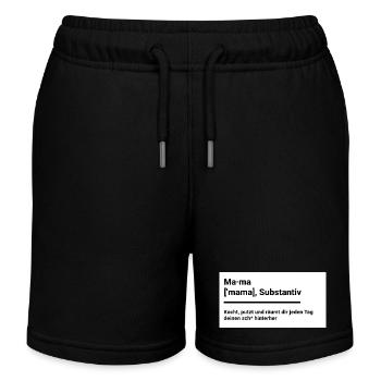 Mama wie im duden witziges Shirt als Geschenk - Kinder Organic Joggingshorts Mini Bolter von Stanley/Stella - Schwarz - Vorne