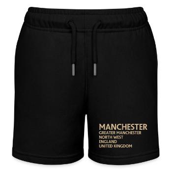 Manchester – Angleterre Lyrique - Short de jogging enfant bio Stanley/Stella - noir - Devant