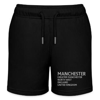 Manchester – Angleterre Lyrique - Short de jogging enfant bio Stanley/Stella - noir - Devant