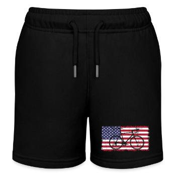 Radsport USA - Kinder Organic Joggingshorts Mini Bolter von Stanley/Stella - Schwarz - Vorne