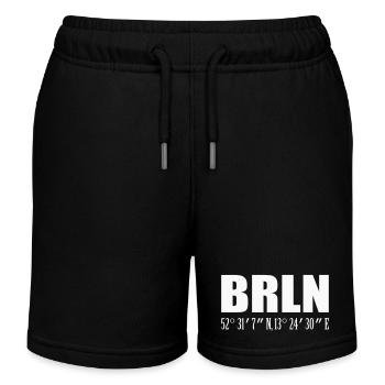 Berlin - Kinder Organic Joggingshorts Mini Bolter von Stanley/Stella - Schwarz - Vorne
