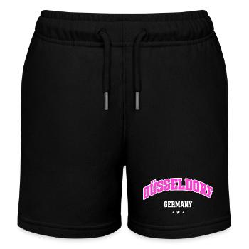 Düsseldorf City Flair Pink Arc - Kinder Organic Joggingshorts Mini Bolter von Stanley/Stella - Schwarz - Vorne