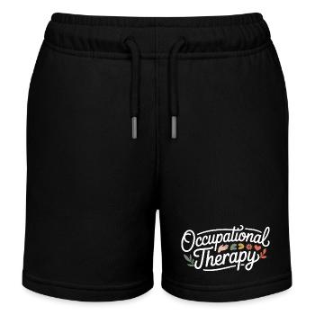 Ergotherapie Einheit Shirt - Kinder Organic Joggingshorts Mini Bolter von Stanley/Stella - Schwarz - Vorne