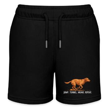 Agility Labrador Jump Tunnel Repeat - Kinder Organic Joggingshorts Mini Bolter von Stanley/Stella - Schwarz - Vorne