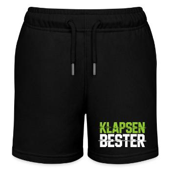 Meilleure phrase folle du bureau - Short de jogging enfant bio Stanley/Stella - noir - Devant