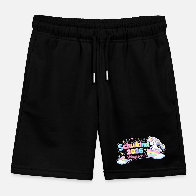 Schulkind 2026 magisch Einschulung Geschenk Kinder Organic Joggingshorts Mini Bolter von Stanley/Stella
