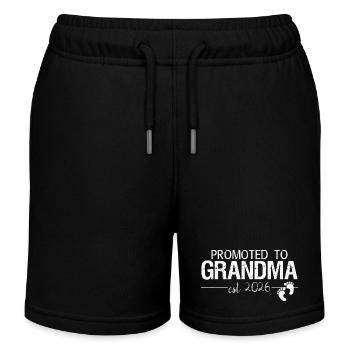 Promue grand-mère 2026 Nouveau cadeau de grand-mère - Short de jogging enfant bio Stanley/Stella - noir - Devant