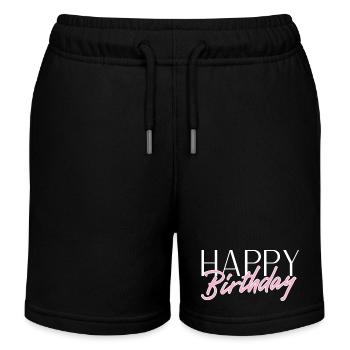 Bon anniversaire - Short de jogging enfant bio Stanley/Stella - noir - Devant