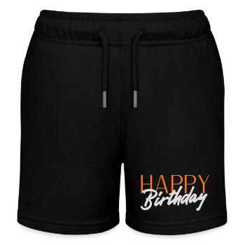 Bon anniversaire - Short de jogging enfant bio Stanley/Stella - noir - Devant