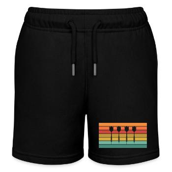 Dartpfeile - Kinder Organic Joggingshorts Mini Bolter von Stanley/Stella - Schwarz - Vorne