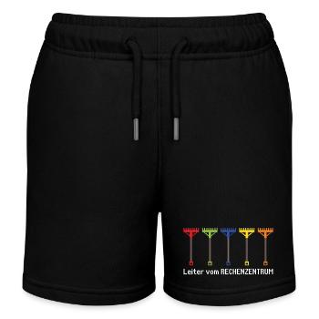 keine Zeit das Rechenzentrum ruft Gartenoutfit - Kinder Organic Joggingshorts Mini Bolter von Stanley/Stella - Schwarz - Vorne