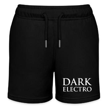 Dunkle Elektrotypografie - Kinder Organic Joggingshorts Mini Bolter von Stanley/Stella - Schwarz - Vorne