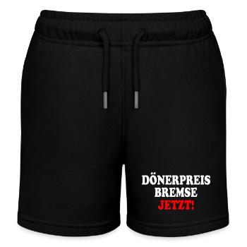 dönerpreisbremse jetzt - Kinder Organic Joggingshorts Mini Bolter von Stanley/Stella - Schwarz - Vorne