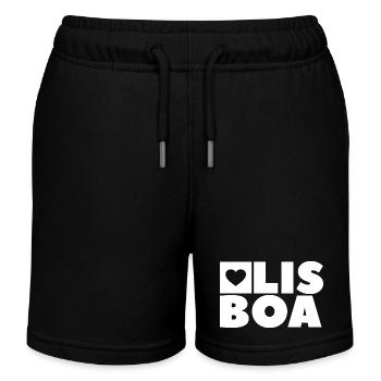 Lissabon - Kinder Organic Joggingshorts Mini Bolter von Stanley/Stella - Schwarz - Vorne