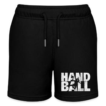 handball sport - Kinder Organic Joggingshorts Mini Bolter von Stanley/Stella - Schwarz - Vorne
