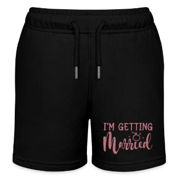 Ich bin immer verheiratet - Bachelorette Party Geschenk - Kinder Organic Joggingshorts Mini Bolter von Stanley/Stella - Schwarz - Vorne