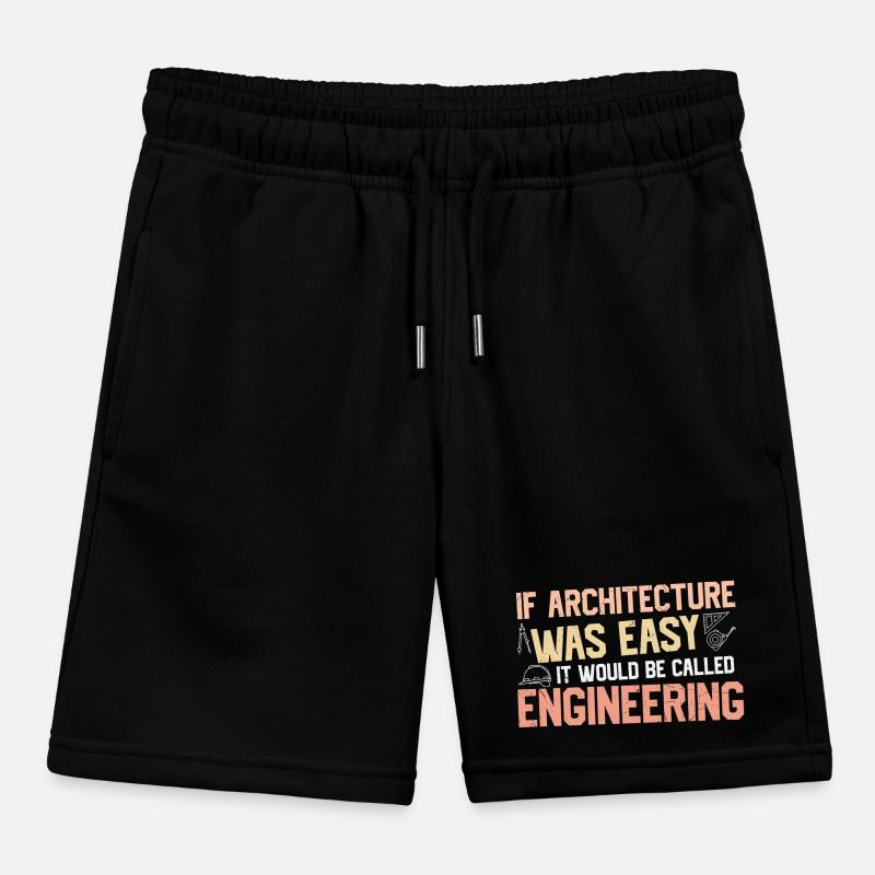 If architecture were simple, it would be engineer Kids Organic Sweat Shorts by Stanley/Stella