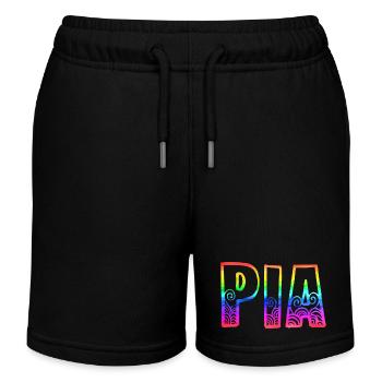 pia rs regenbogen - Kinder Organic Joggingshorts Mini Bolter von Stanley/Stella - Schwarz - Vorne