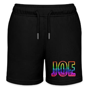 joe rs arc-en-ciel - Short de jogging enfant bio Stanley/Stella - noir - Devant