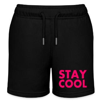 Stay cool - Short de jogging enfant bio Stanley/Stella - noir - Devant