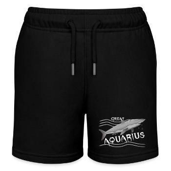 Wassermann Sternzeichen Wassermann - Kinder Organic Joggingshorts Mini Bolter von Stanley/Stella - Schwarz - Vorne