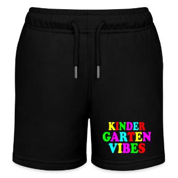 kindergarten vibes - Short de jogging enfant bio Stanley/Stella - noir - Devant