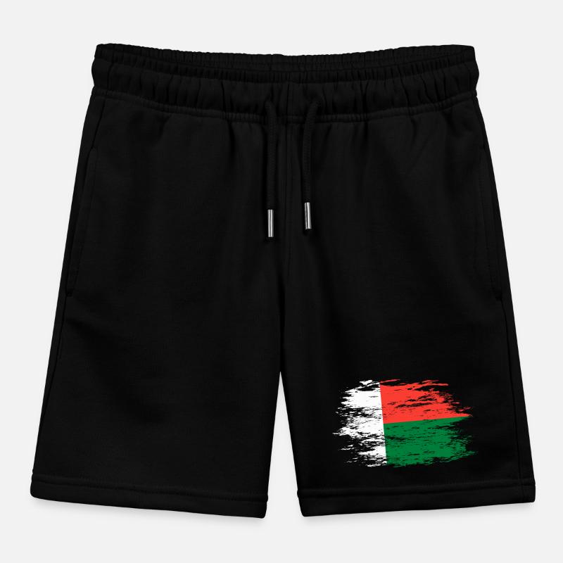 Drapeau de Madagascar utilisé Short de jogging enfant bio Stanley/Stella