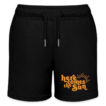 Voici le soleil - Short de jogging enfant bio Stanley/Stella - noir - Devant