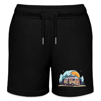Vanlife - Kinder Organic Joggingshorts Mini Bolter von Stanley/Stella - Schwarz - Vorne