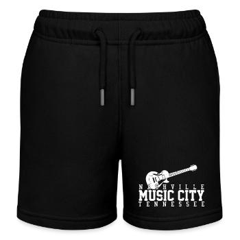 Nashville Tennessee Usa Music City Country Musik V - Kinder Organic Joggingshorts Mini Bolter von Stanley/Stella - Schwarz - Vorne