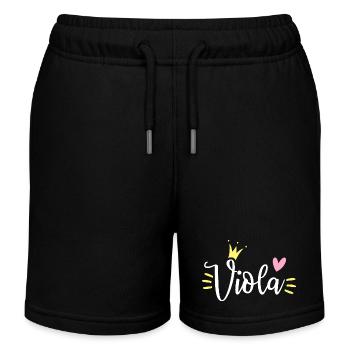 Couronne de nom d’alto - Short de jogging enfant bio Stanley/Stella - noir - Devant