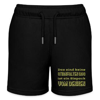 witzige sprüche - Kinder Organic Joggingshorts Mini Bolter von Stanley/Stella - Schwarz - Vorne