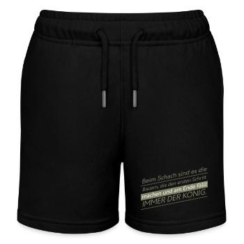 Dictons fermiers drôles - Short de jogging enfant bio Stanley/Stella - noir - Devant