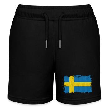 Suède Suède Scandinavie Nordique Viking Europe - Short de jogging enfant bio Stanley/Stella - noir - Devant