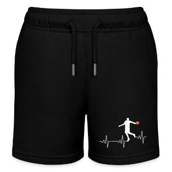 Basket-ball - Short de jogging enfant bio Stanley/Stella - noir - Devant