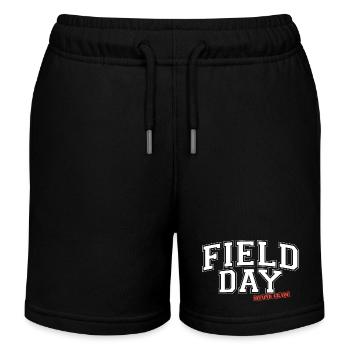 Feldtag 2024 Lehrerkinder der zweiten Klasse - Kinder Organic Joggingshorts Mini Bolter von Stanley/Stella - Schwarz - Vorne