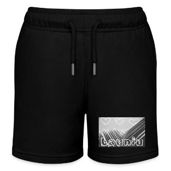 Launiu - Short de jogging enfant bio Stanley/Stella - noir - Devant
