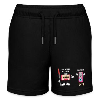 I’m Your Father|Funny Father Gifts| Funny Retro - Kids Organic Sweat Shorts by Stanley/Stella - black - Front
