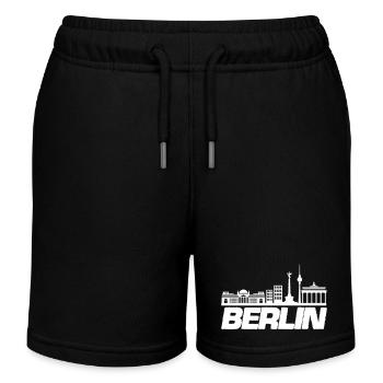 Horizon de Berlin 1 - Short de jogging enfant bio Stanley/Stella - noir - Devant