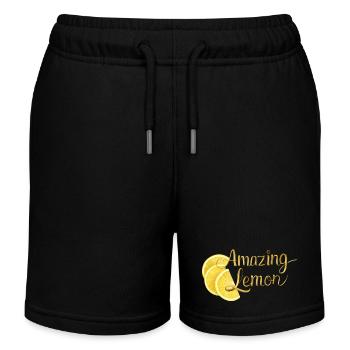 Citron incroyable - Short de jogging enfant bio Stanley/Stella - noir - Devant
