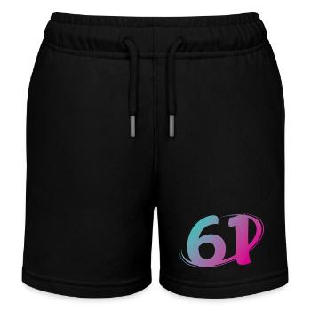 Numéro 61 multicolore - Short de jogging enfant bio Stanley/Stella - noir - Devant