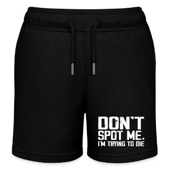 Don't Spot Me Im Trying To Die Gym Skull Pump Cover - Kinder Organic Joggingshorts Mini Bolter von Stanley/Stella - Schwarz - Vorne