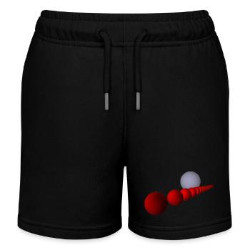 Shirt mit Kugelreihe - Kinder Organic Joggingshorts Mini Bolter von Stanley/Stella - Schwarz - Vorne