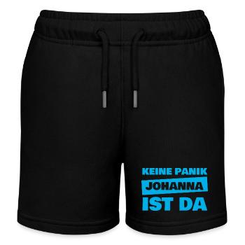 Vorname Johanna - Kinder Organic Joggingshorts Mini Bolter von Stanley/Stella - Schwarz - Vorne