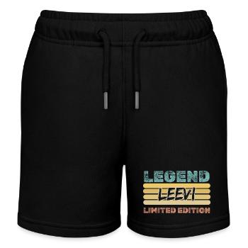 Cadeau pour Leevi - Short de jogging enfant bio Stanley/Stella - noir - Devant