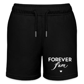 Forever Fam - Kids Organic Sweat Shorts by Stanley/Stella - black - Front
